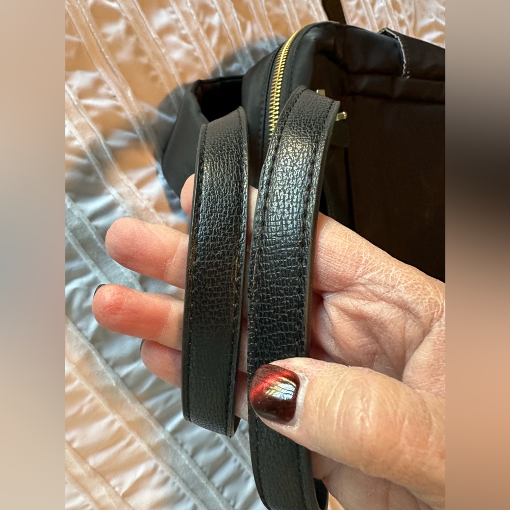 Tutilo New York Black Vegan Backpack Bag Purse School Diaper Bag. Pre-owned. - Picture 9 of 14